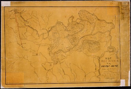 Map of Red River and the Country South (and east of Alexandria). Surveyed under the direction of Capt. E. Gottheil... - NARA - 305738