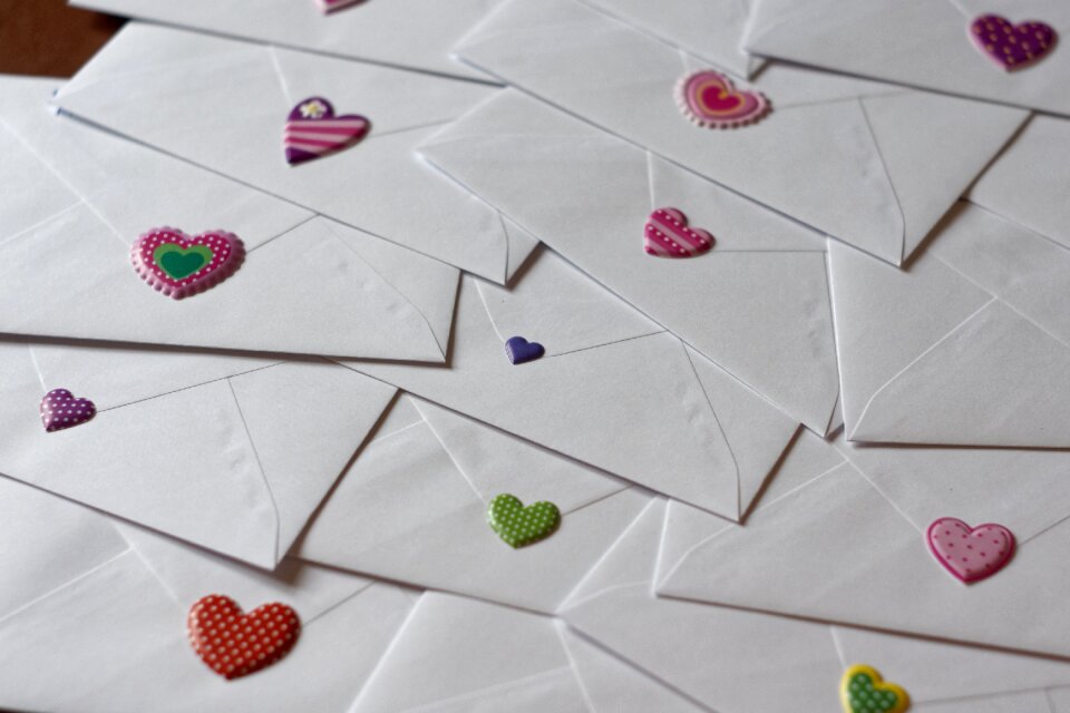 Envelope letters love letter