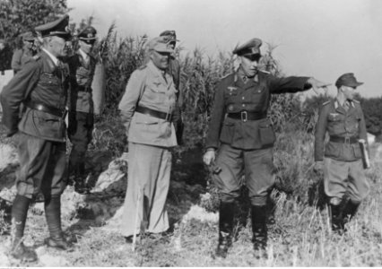 Marszałek Albert Kesselring na inspekcji umocnień na Wybrzeżu Liguryjskim (2-2087)