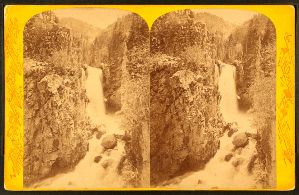Mary's Veil in Bullion Cañon, by Hillers, John K., 1843-1925