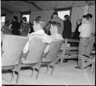 McFarland, Kern County, California. Rural youth, Religion. Two young migrants in a Pentecostal Church. The adults in... - NARA - 532167