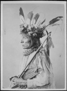 Medicine Bear-Ma-To-Ican. Cut Head, Sioux, 1872 - NARA - 519023 photo