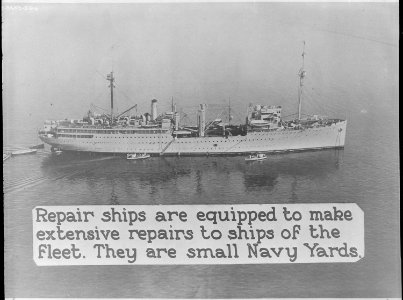 Medusa (AR1). Repair ship. Aerial, starboard side, 03-18-1926 - NARA - 520822