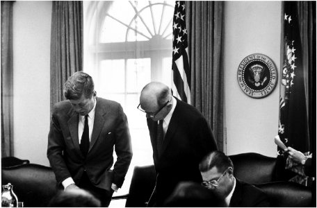 Meeting of the Executive Committee of the National Security Council- Cuba Crisis. President Kennedy, Secretary of... - NARA - 194246 photo