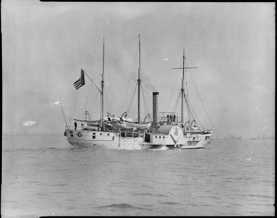 Michigan, starboard stern quarter, underway, 1844 - 1905 - NARA - 512964