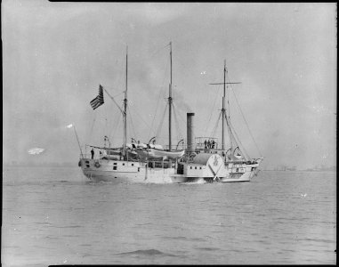 Michigan, starboard stern quarter, underway, 1844 - 1905 - NARA - 512964