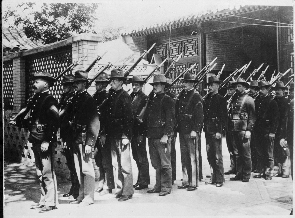 Marines in relief party, Peiping, China. 1900, 1927 - 1981 - NARA - 532580