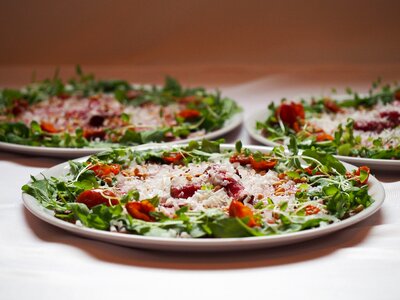 Basil ruccola watercress