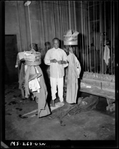Miner dressing to street clothes in wash and change house at mine. H. C. Frick Coke Company, National ^3 Mine, Muse... - NARA - 540336