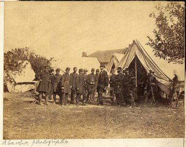 Maryland, Antietam, President Lincoln on the Battlefield - NARA - 533297