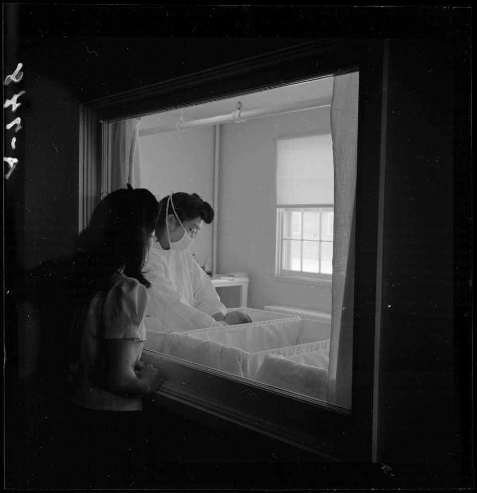 Minidoka Relocation Center. Hospital Series. Nursery - NARA - 536553
