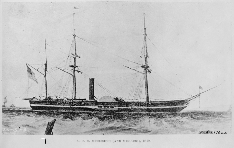 Mississippi, starboard side - NARA - 513004