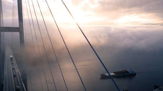 Boat clouds sky