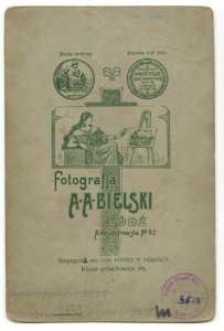 MMŁ, fotografia portret., „A. A. Bielski”, I-3528-REWERS