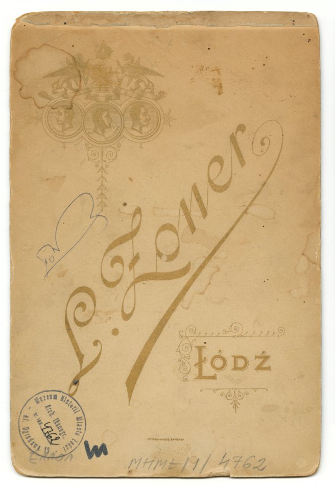 MMŁ, fotografia portret., „L. Zoner”, I-4762-REWERS