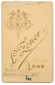 MMŁ, fotografia portret., „L. Zoner”, I-19-REWERS