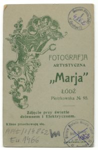 MMŁ, fotografia portret., „Marja”, I-4862-REWERS