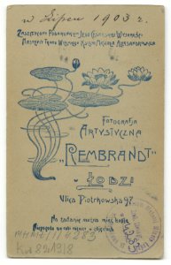 MMŁ, fotografia portret., „Rembrandt”, I-4283-REWERS