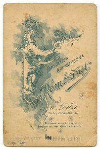 MMŁ, fotografia portret., „Rembrandt, I-2197-REWERS