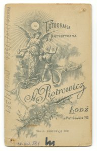 MMŁ, fotografia portret., „St. Piotrowicz”, I-381-REWERS