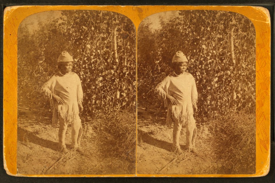 Mo-a-pa-rit-ats, a tribe of Indians inhabiting the valley of the Mo-a-pa River, a tributary of the Rio Virgen, a tributary in Southern Nevada - San-o-kuts, by Hillers, John K., 1843-1925