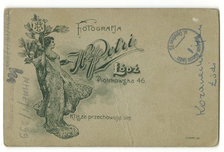 MMŁ, fotografia portret., „H. Petri”, I-399-REWERS