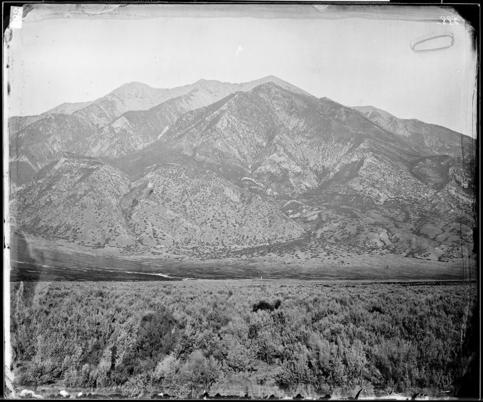 MOUNT NEBO, TAKEN IN A HURRICANE OF DUST AND WIND, UTAH - NARA - 524249
