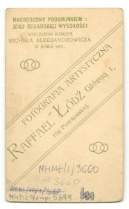 MMŁ, fotografia portret., „Raffael”, I-3660-REWERS