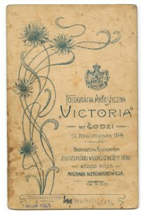MMŁ, fotografia portret., „Victoria”, I-2196-REWERS