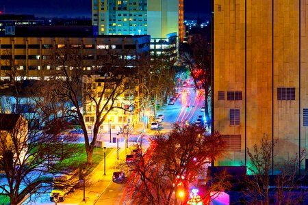 Night city urban