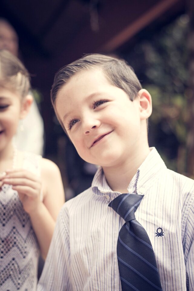 Happy kid smile preppy