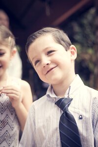 Happy kid smile preppy