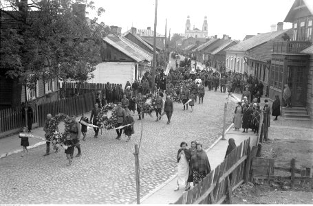 Narcyz Witczak-Witaczyński - ogrzeb śp. Ptaszyńskiego z udziałem 1 Pułku Strzelców Konnych (107-770-3)