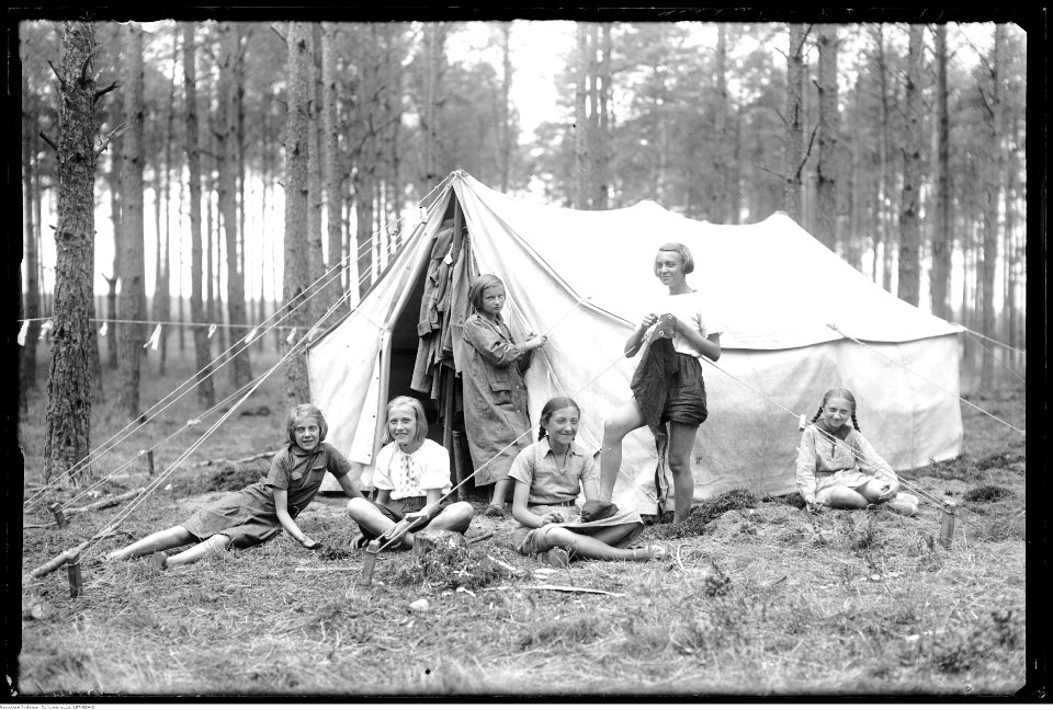 Narcyz Witczak-Witaczyński - Obóz harcerzy z Garwolina (107-824-2)