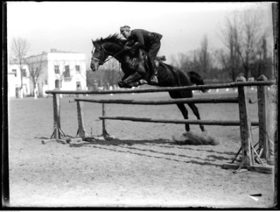Narcyz Witczak-Witaczyński - Ppor. Józef Wilczyński w skoku konnym przez przeszkody (107-94-1)