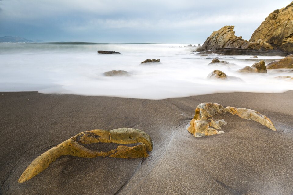 Basque country beach sand