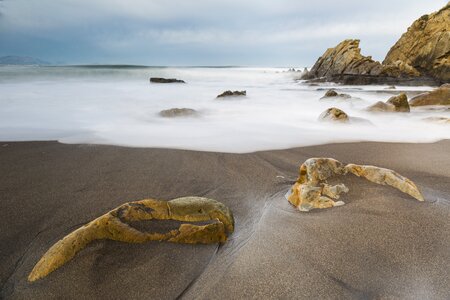 Basque country beach sand