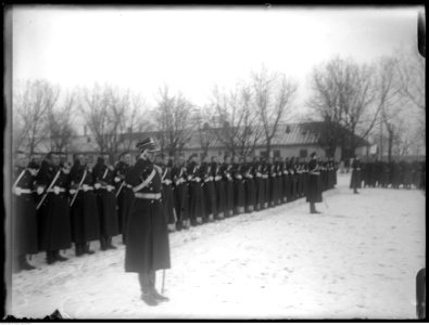 Narcyz Witczak-Witaczyński - Przysięga roczników 1904 na terenie koszar przy ulicy Huzarskiej w Warszawie (107-81-5)