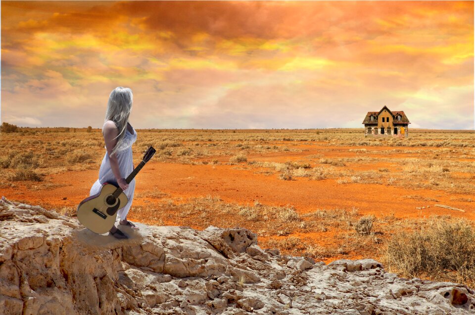 Landscape dry drought
