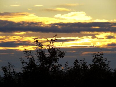 Evening sky sunset landscape photo