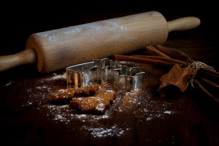 Flour cookie cinnamon stick