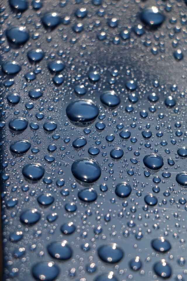 Liquid drop of water rain