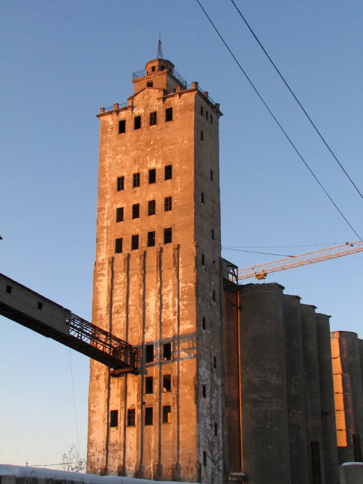 The façade of the architecture building