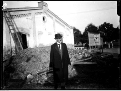 Narcyz Witczak-Witaczyński - Wizyta prezydenta Stanisława Wojciechowskiego w siedzibie Szwadronu Przybocznego Prezydenta Rzeczypospolitej przy ulicy 29 Listopada w Warszawie (107-38-4)
