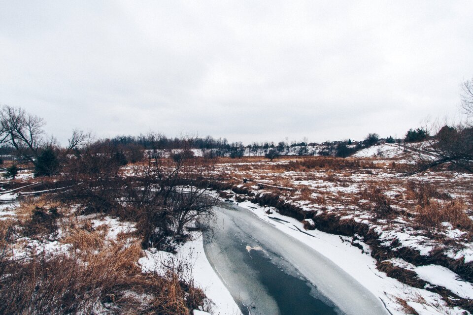 Winter weather road