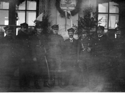 Narcyz Witczak-Witaczyński - Żołnierze Szwadronu Przybocznego Naczelnika Państwa podczas pobytu w Wilnie (107-3-6)