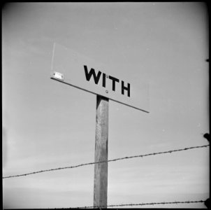 Near Loomis, California. Slap the Jap with Iron Scrap Burma Shave sign on highway. The populati . . . - NARA - 536529