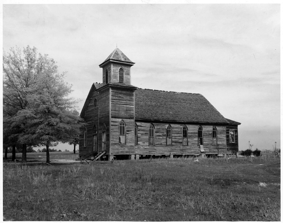 Newberry County, South Carolina. Church. View of (African-American) church in thinly populated are . . . - NARA - 522806