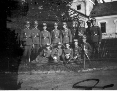 Narcyz Witczak-Witaczyński - Żołnierze Szwadronu Przybocznego Naczelnika Państwa podczas pobytu w Krakowie i Wieliczce (107-7-10)