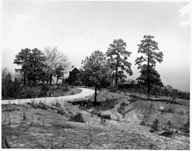 Newberry County, South Carolina. Privately owned farm buildings inside the national forest boundary . . . - NARA - 522768